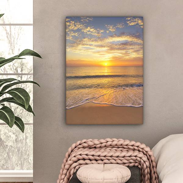 LEINWANDBILD Strand Meer 60 x 80 cm