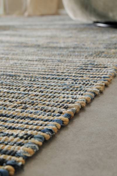 Kelim Teppich Denim Feels 80 x 150 cm