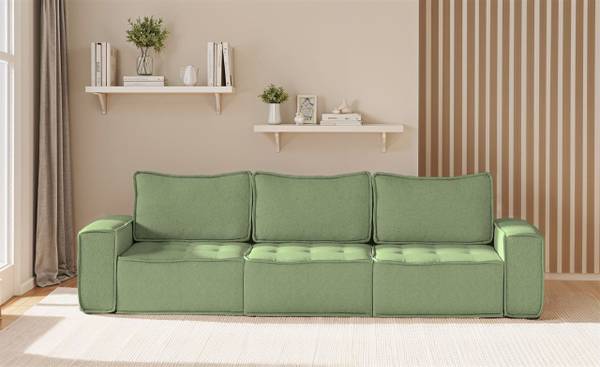Sofa SANDE 3-Sitzer Hellgrün