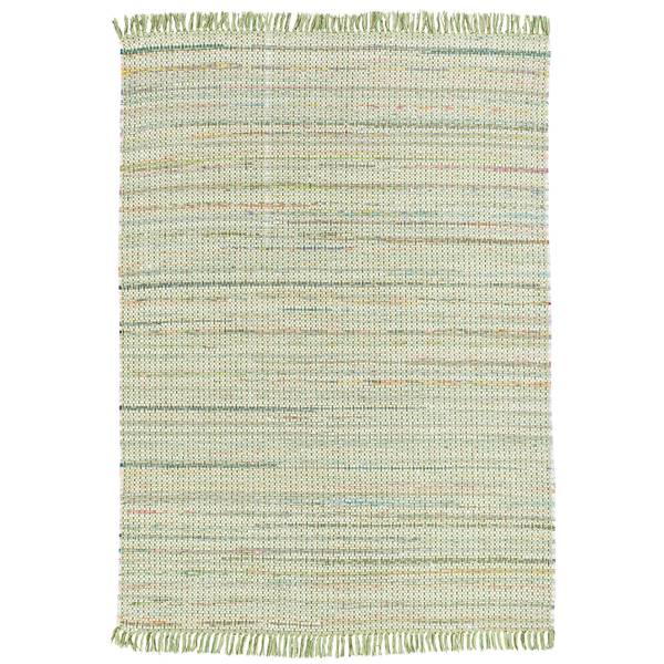 Baumwolle Natur Teppich Cayenne Grün - 170 x 240 cm