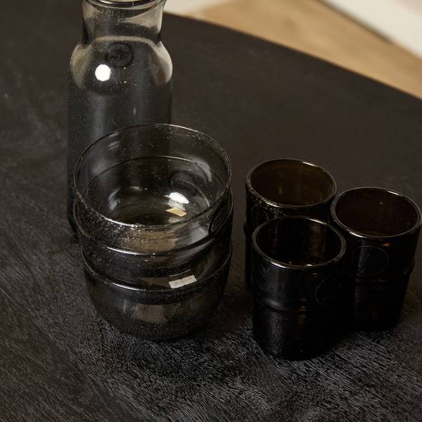 Esstisch BRANDY Schwarz - Massivholz - 210 x 76 x 100 cm