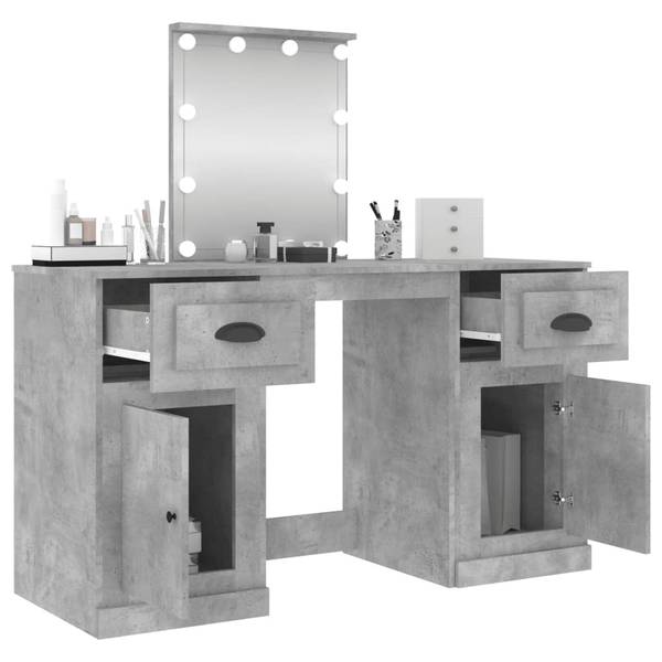 LED-Schminktisch XT9738 Steingrau