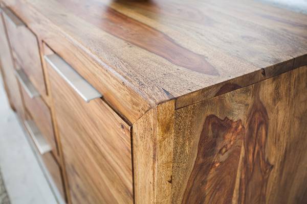 Sideboard PURE Braun - Sheesham - 135 x 70 x 43 cm