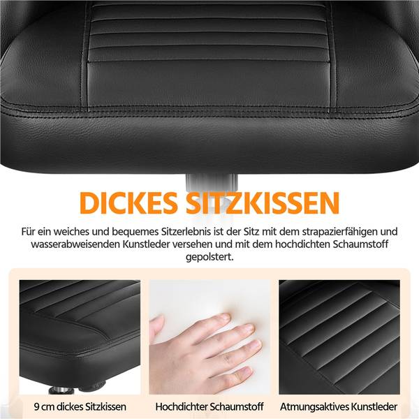 Drehstuhl ARA59 Schwarz
