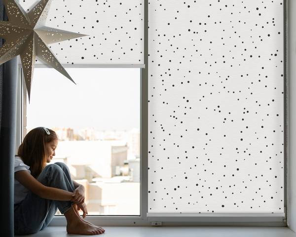 Innenrollo DOTS 60 x 140 cm