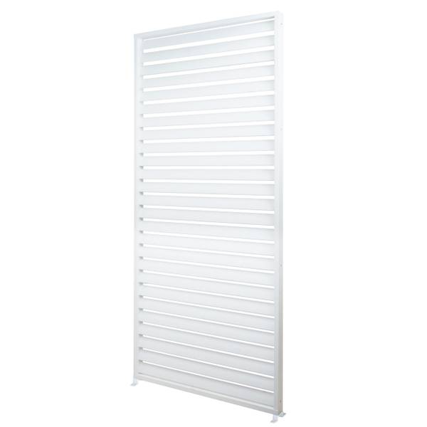 Lamellenwand voor pergola N94 wit - aluminium - 94 x 213 x 15 cm