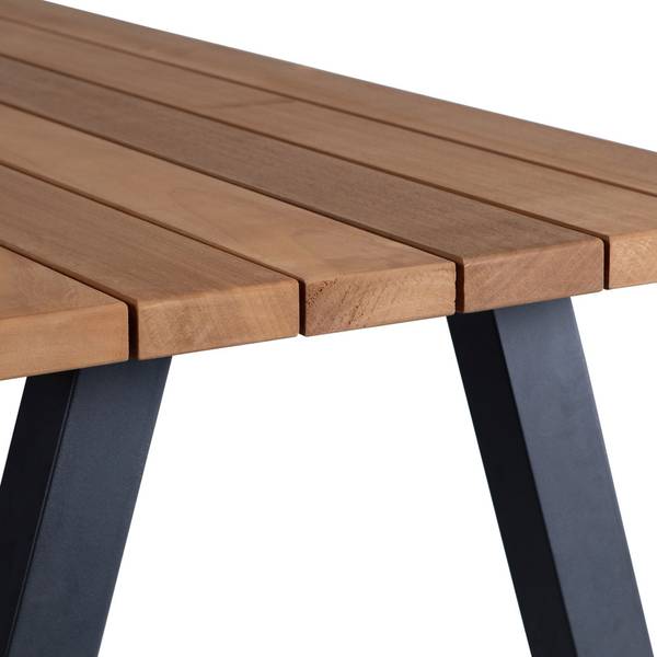 Gartentisch TABLO Schwarz - Eisen - 210 x 75 x 81 cm