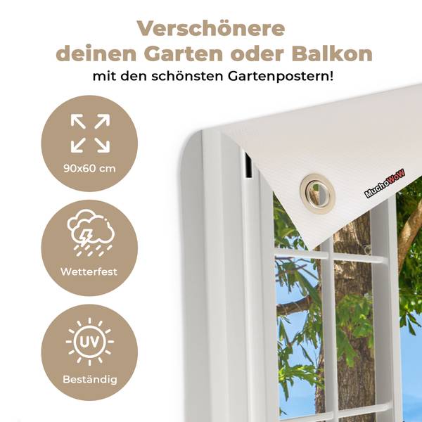 GARTENPOSTER Palmenstrand 90 x 60 cm
