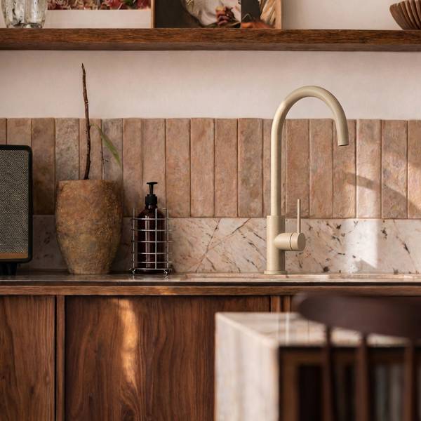 Küchenarmatur Prestige Slim Beige - Metall - 23 x 42 x 23 cm
