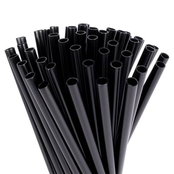Strohhalme 50er Set 259657 Schwarz - Kunststoff - 1 x 1 x 22 cm