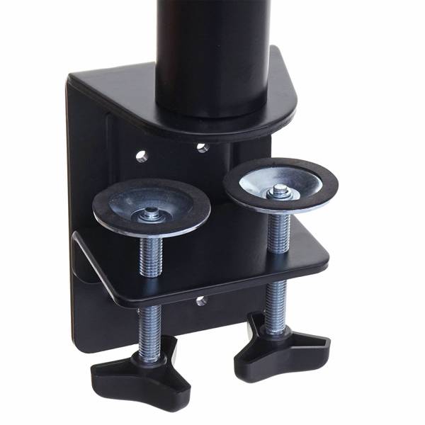 Support d'écran D38 bras rotatif Noir - Acier - 12 x 43 x 43 cm