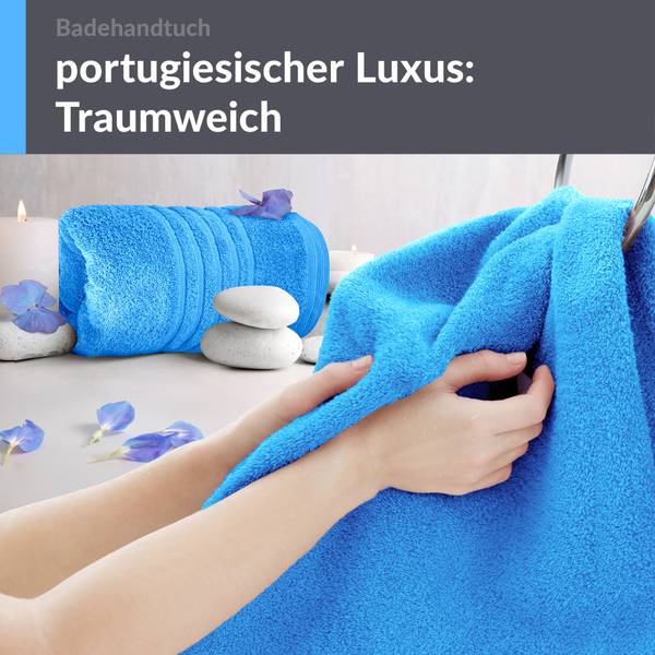 Badetuch London 2er-Set Himmelblau