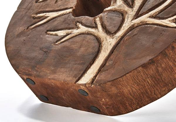 Dekofigur TREE Braun - Massivholz - 6 x 27 x 27 cm
