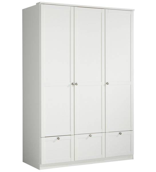 Kleiderschrank Filou II Grau - Weiß - Stahl - 135 x 198 x 58 cm