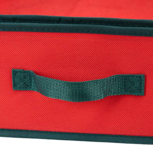 Rote Geschenkpapier Aufbewahrungsbox Schwarz - Rot - Papier - Kunststoff - Textil - 81 x 15 x 35 cm