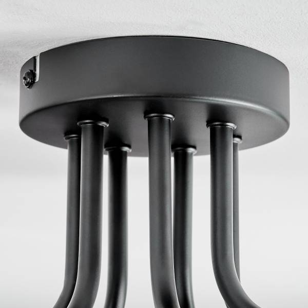 Deckenleuchte Cesaro Orange - Aluminium - Klarglas - 70 x 31 x 82 cm