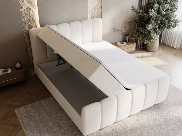 Boxspringbett CLOUD Beige - Liegefläche Breite: 180 cm