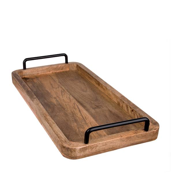 Serviertablett 1767853 Braun - Holzwerkstoff - 25 x 3 x 50 cm