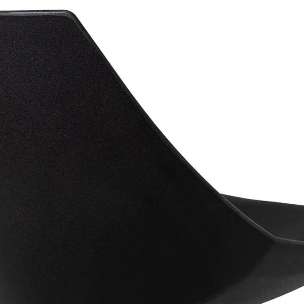 Hocker HH-805401 Schwarz - Metall - Kunstleder - 38 x 20 x 52 cm