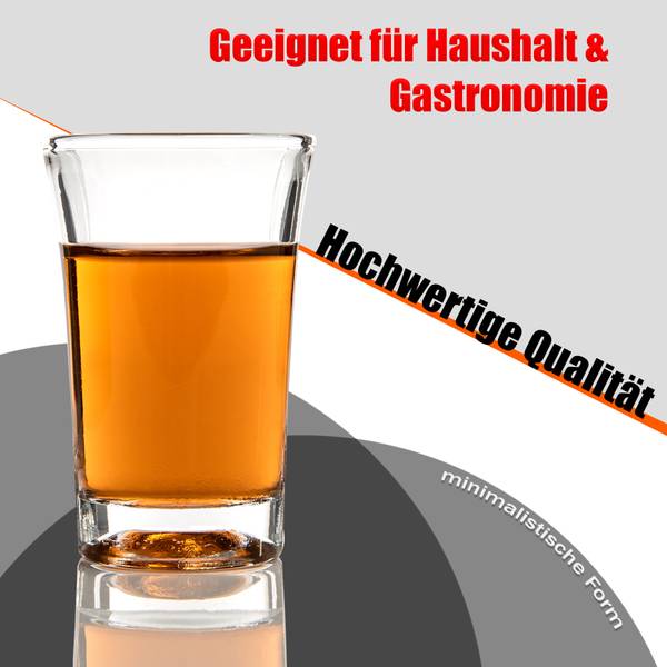 Schnapsgläser 1000232 12er Set Glas - 5 x 7 x 5 cm