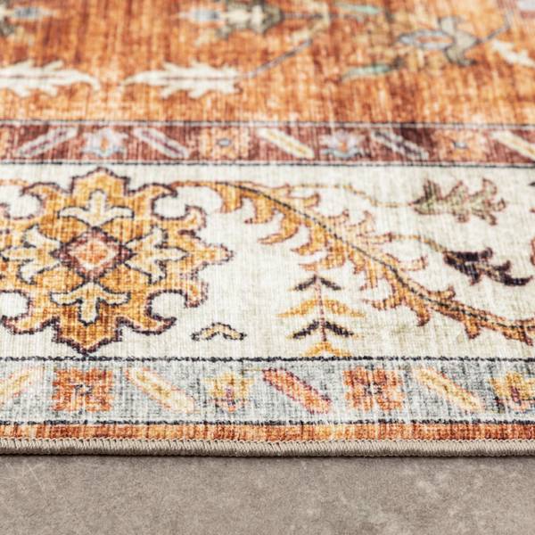 Teppich Santo Medallion Orange - 80 x 150 cm