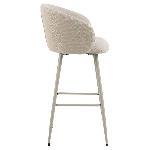 Eleanor barkruk set van 2 beige - textiel - 54 x 105 x 52 cm