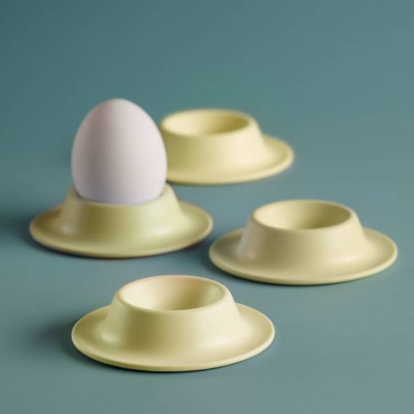 Eierbecher EGGY 4er Set Gelb - Kunststoff - 4 x 2 x 4 cm