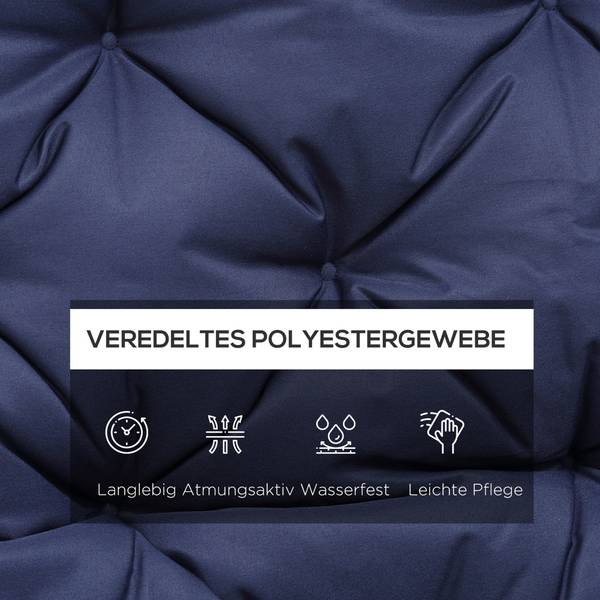 Coussin de banc 84B-136DB Bleu