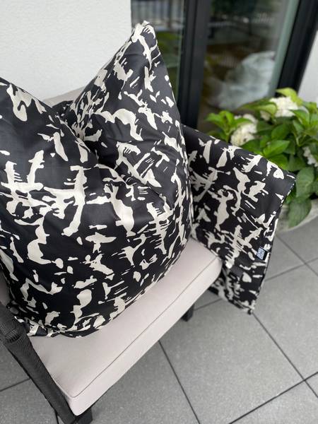 Satin Bettwäsche ZEN Schwarz - Textil - 135 x 1 x 200 cm