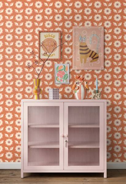 Tapete 131865 Pink - Papier - 50 x 900 x 50 cm