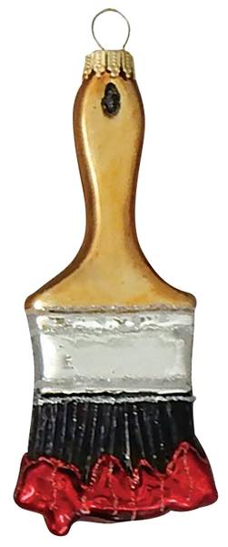 Weihnachtsornament Malerpinsel 1-tlg. Glas - 5 x 11 x 2 cm