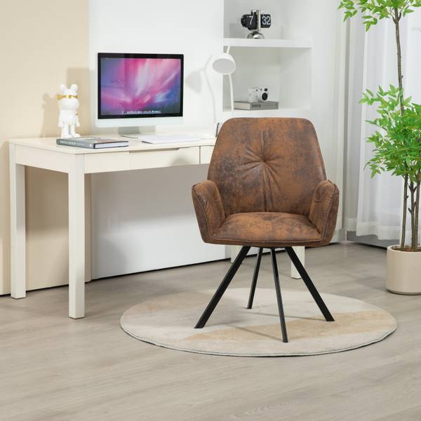 Esszimmerstühlen CALF (2er-Set) Braun - Strukturstoff - 60 x 83 x 60 cm