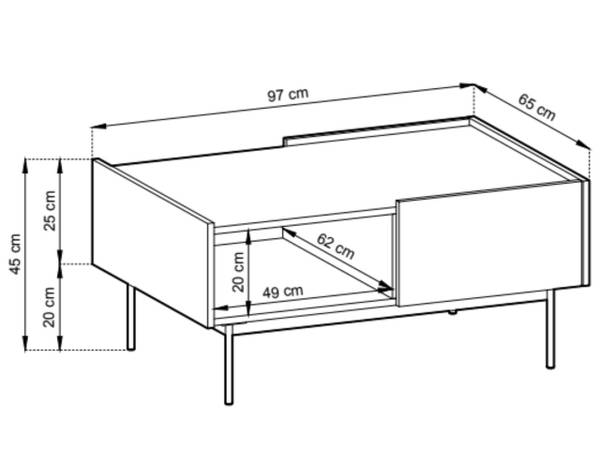 Couchtisch CASINO Rot