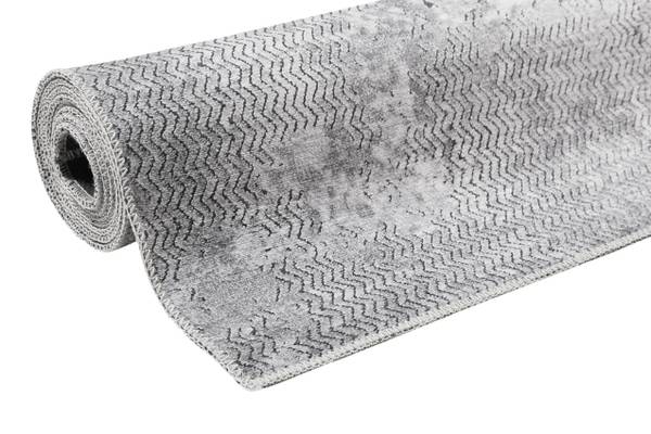 Kurzflorteppich Radiate Grau - 80 x 150 cm