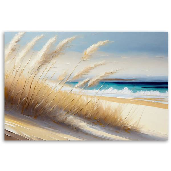 Wandbild Strand Meeresdünen 100 x 70 cm