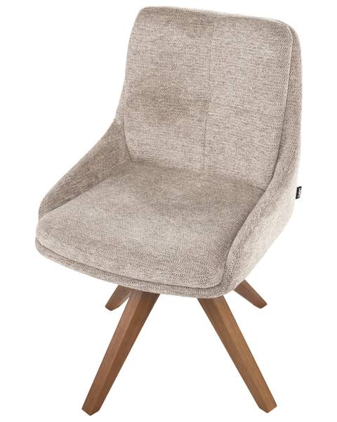 Stuhl DORRIS 2-tlg Beige - Braun - Taupe