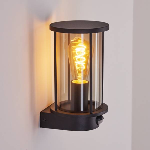 Außenwandleuchte Caddo Grau - Metall - 15 x 26 x 16 cm