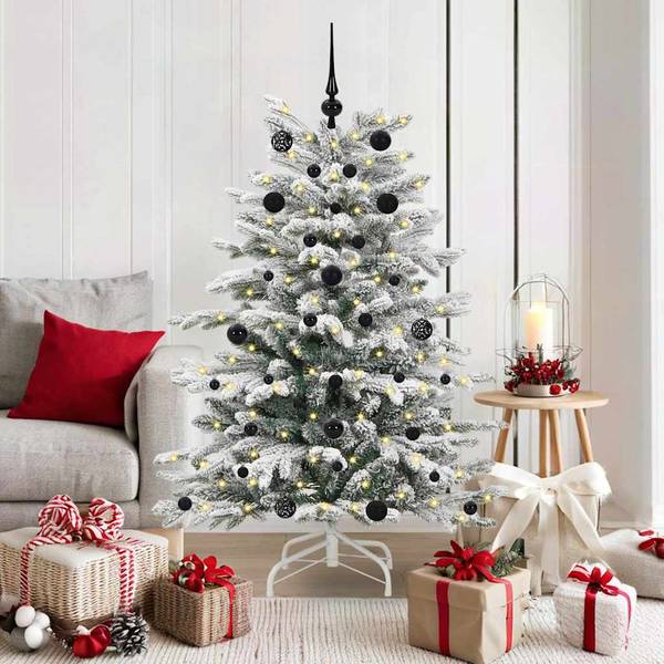 Künstlicher Weihnachtsbaum 3031669-1 Schwarz - Weiß - 100 x 150 x 100 cm