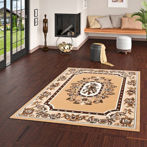 Orient Velours Teppich Trendline Beige - 140 x 200 cm