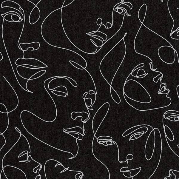 Vliestapete 791723-GU Schwarz - Kunststoff - 53 x 1 x 1005 cm