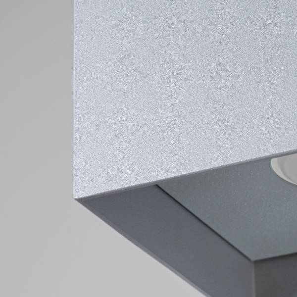 Deckenlampen Hati Grau - Aluminium - 12 x 11 x 12 cm