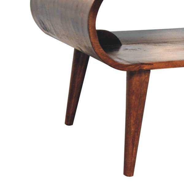 Salontafel Amaya bruin - mango - 80 x 44 x 50 cm