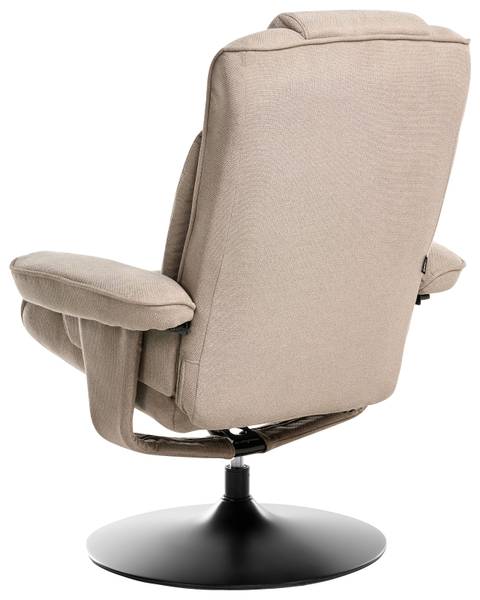 Fernsehsessel NYKS 2-tlg Beige - Schwarz - Grau - Textil - 87 x 98 x 81 cm
