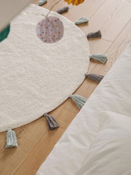 Tapis lavables pour enfants Malu Bleu - 120 x 120 cm