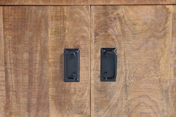 Anrichte 1258 1258 Braun - Massivholz - 40 x 80 x 180 cm
