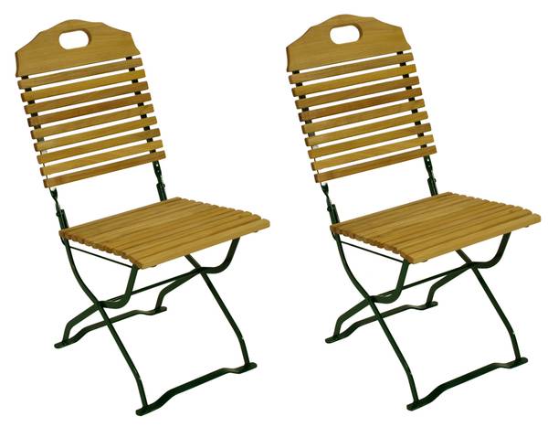 Kurgarten - Garnitur BAD TÖLZ 5-teilig Braun - Grün - Robinie - Stahl - 110 x 72 x 70 cm