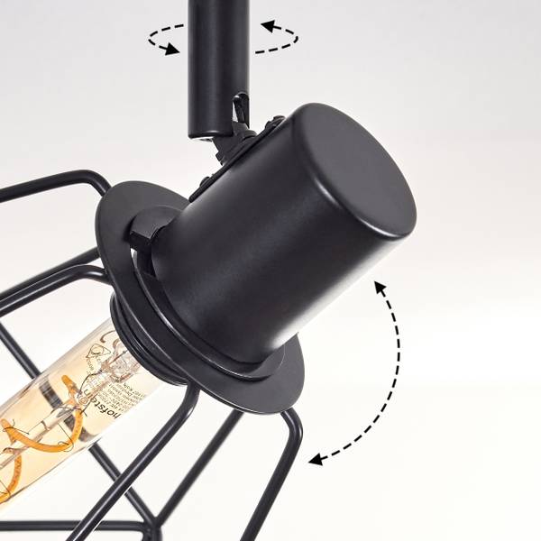 Deckenleuchte Campo 42 x 14 x 47 cm - Flammenanzahl: 4 - Metall