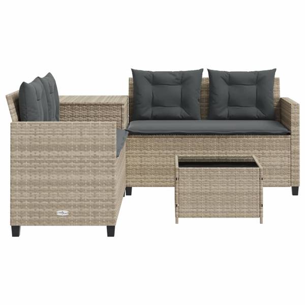 Gartensofa 3034093-1 (2-teilig) Hellgrau