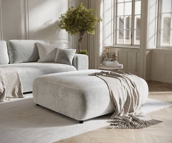 Sitzpuff Zanzibar Hellgrau