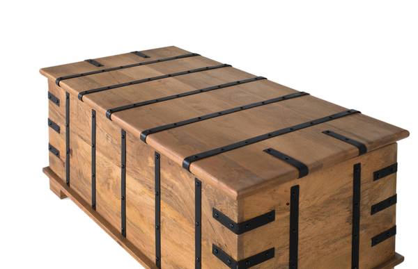 Koffertisch 1916 Braun - Massivholz - 120 x 46 x 60 cm